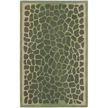 Safavieh 6 Ft. x 6 Ft. Round- Contemporary Martha Stewart Hand Tufted Rug MSR3615A-6R